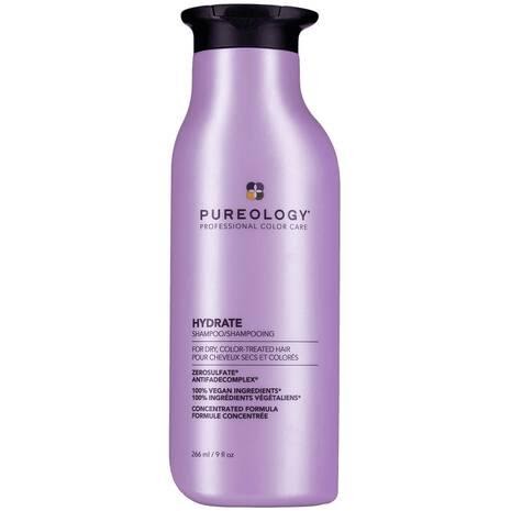 Pureology Hydrate Shampoo - A signature aromatherapy blend of Lavender, Bergamot, and Patchouli. Professional Color Care Brand in the US.